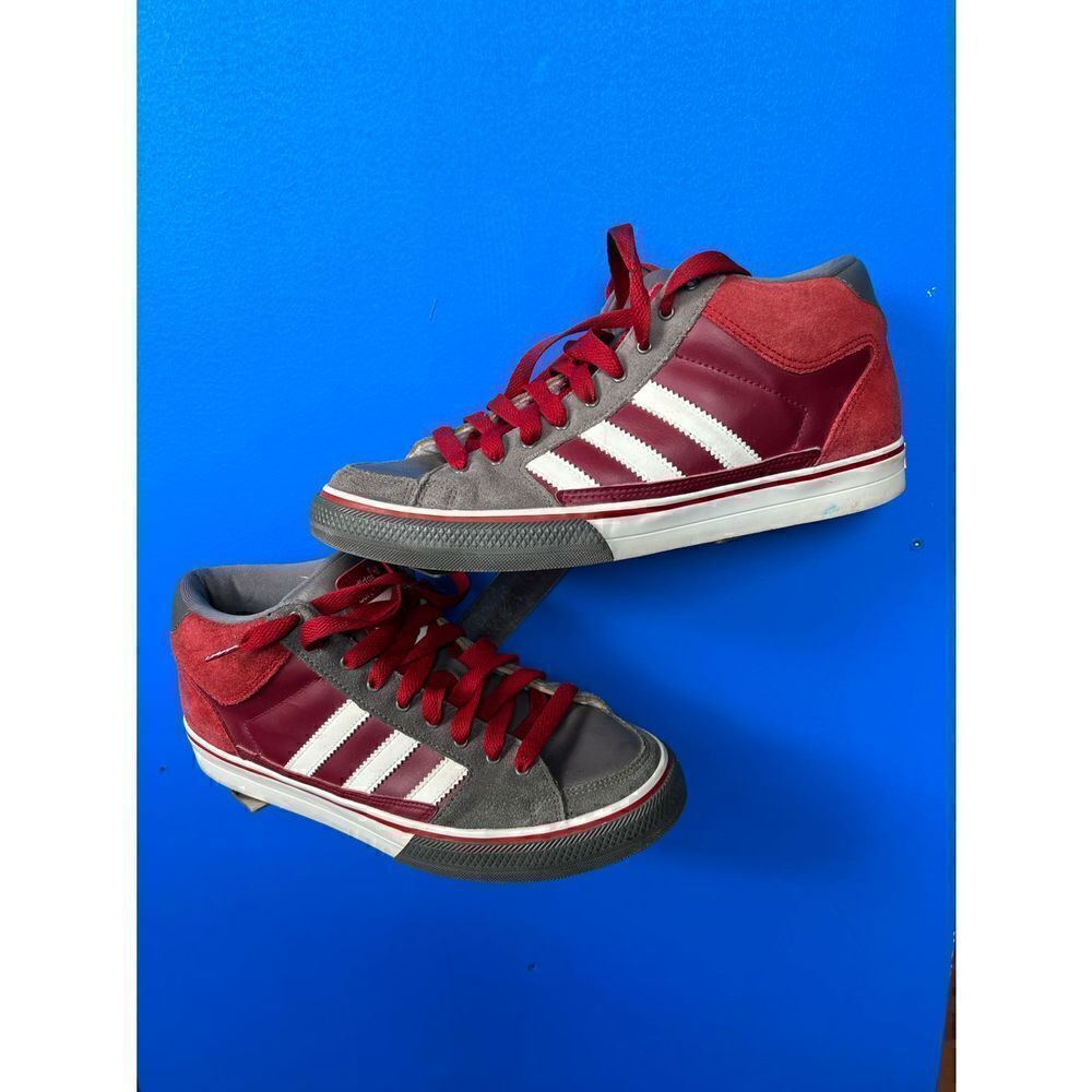 Adidas Top Court Hi BaseBall stich sneakers 10.5 SSV038001 Gray/Red